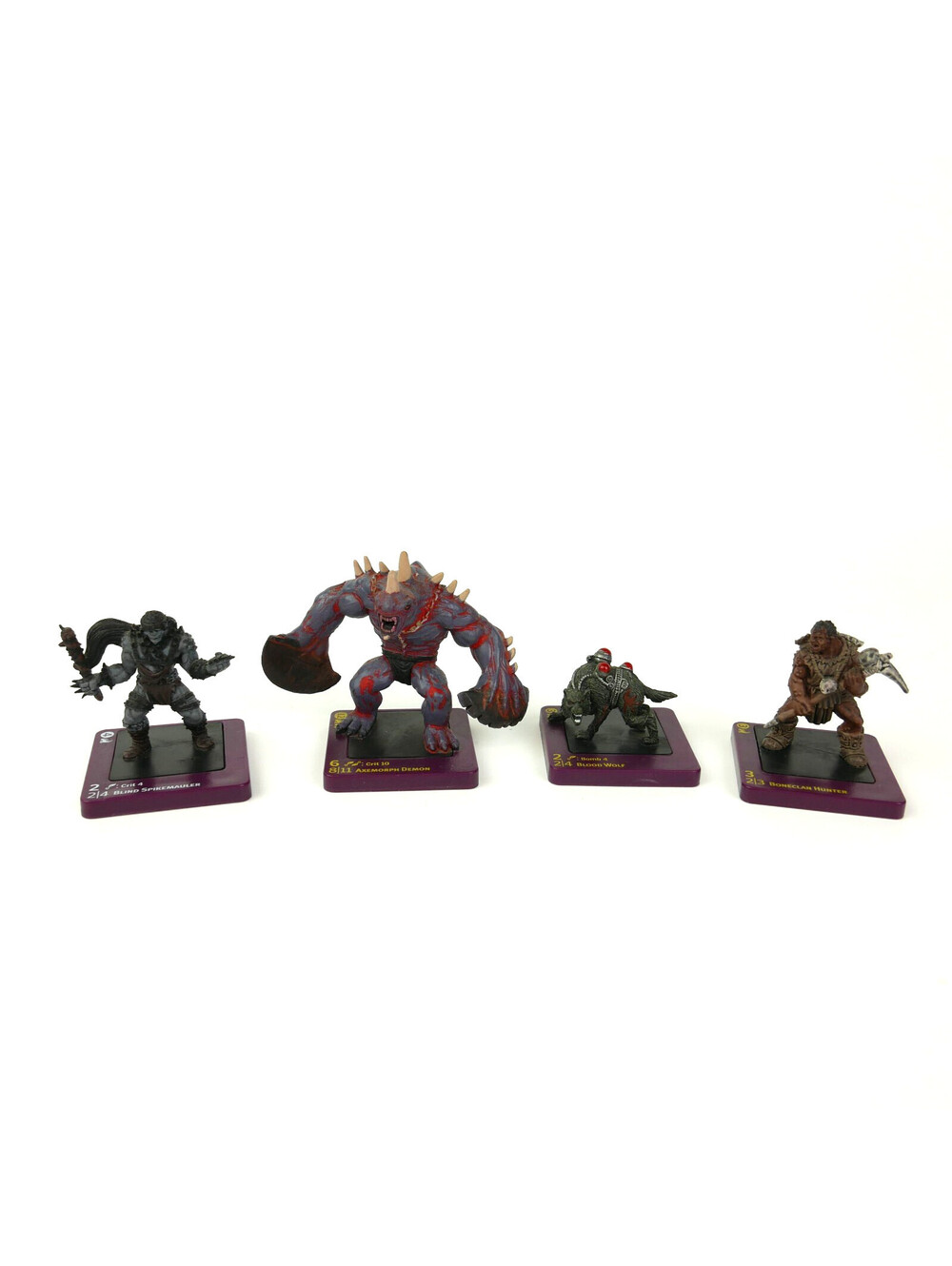Dreamblade Miniatures Base Set Lot of 4 Axemorph Demon Blood Wolf Wizards WOTC